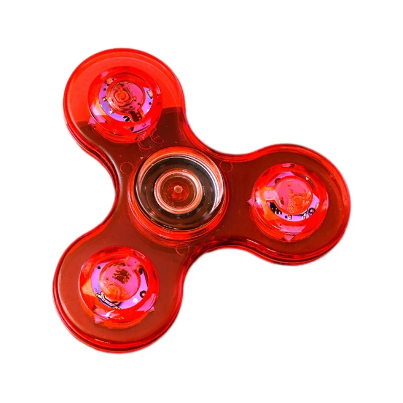 مضيئة مصباح ليد تململ سبينر اليد أعلى المغازل توهج في الظلام ضوء EDC تململ سبينر إصبع الإجهاد الإغاثة اللعب #6