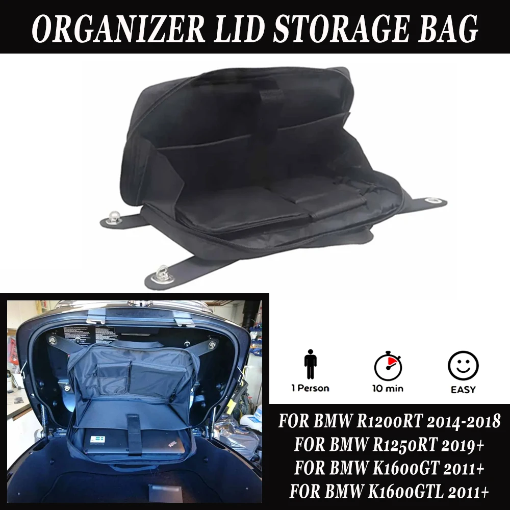 

R1250RT Motorcycle Organizer Black Lid Storage Bag FOR BMW K1600GT K1600GTL R1250RT R1200RT LC 2021 2019 2018