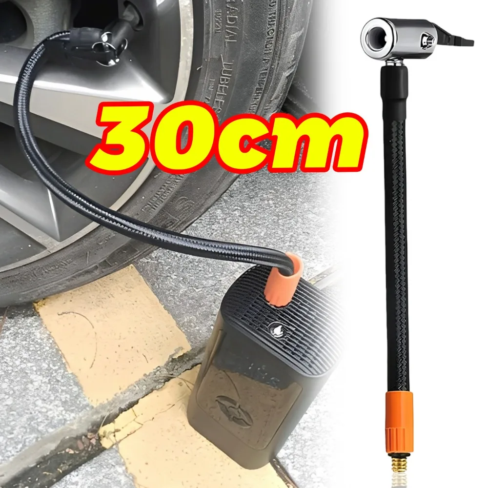 

Car Tire Inflator Hose Air Pump Extension Tube Copper M6 Thread Adapter Nozzle Motorcycle Bicycle Portable Pump Pipe Accessory