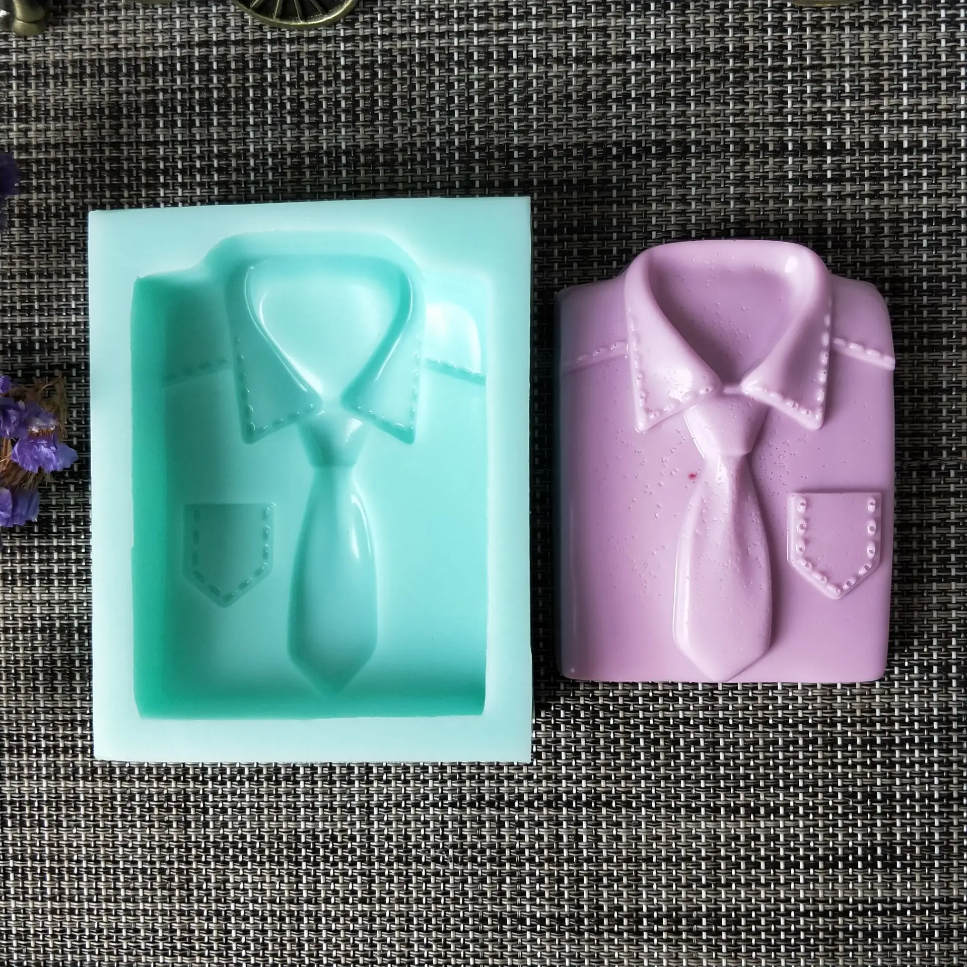 PRZY Clothes Shirt Soap Silicone Soap Mold Handmade Soap DIY Aroma Mould Soap Making Moulds Resin Clay Molds Silicone Rubber