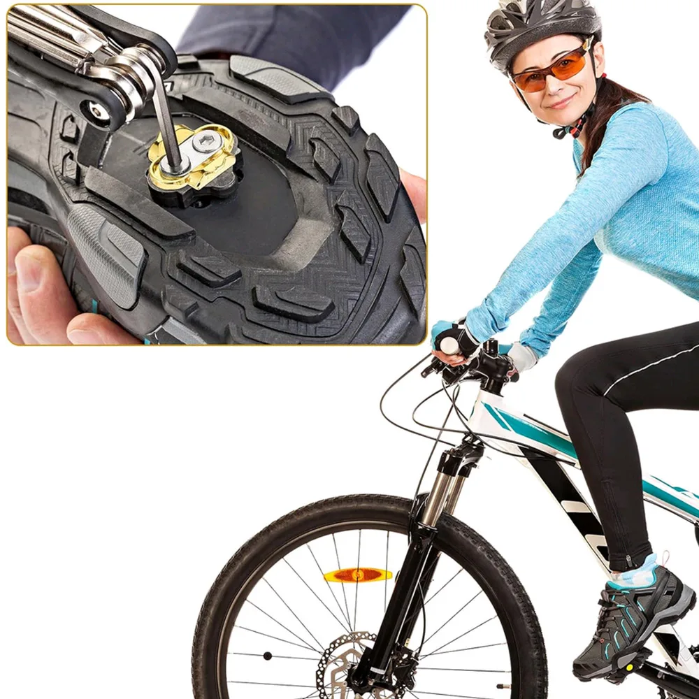 

1 Set Bicycle Premium Pedals Shoes Clip Bike Self-locking Plate Clamp for Crank Brother for Eggbeater for Candy Smarty Mallet