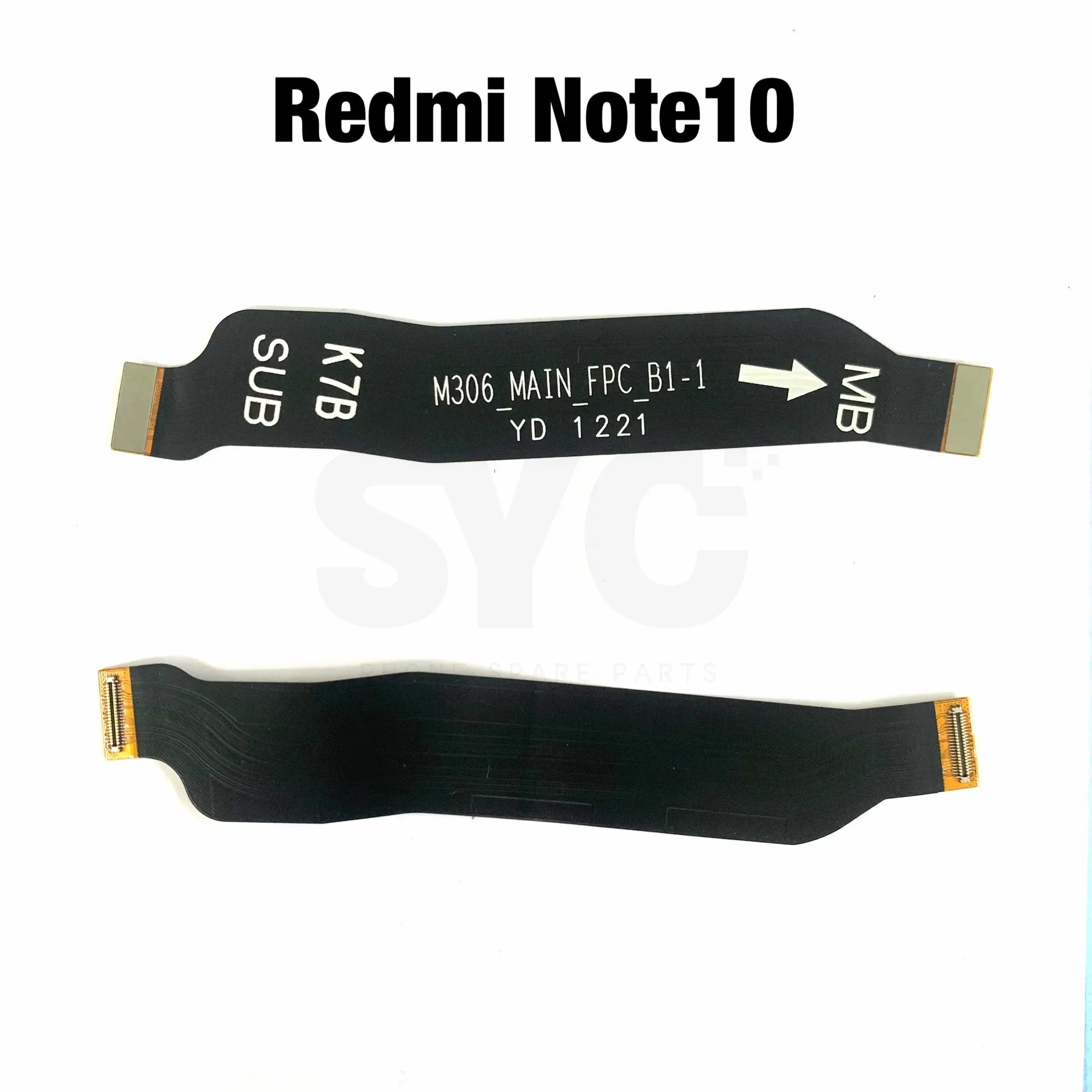 50Pcs For Xiaomi Redmi Note 10 Pro 10S MainBoard Connect Ribbon LCD Display USB Charging Connector Main board Flex Cable