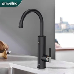 Briwellna scaldabagno elettrico 220V riscaldatore scorrevole rubinetto da cucina 2 in 1 rubinetto miscelatore di riscaldamento dell'acqua senza serbatoio Geyser elettrico