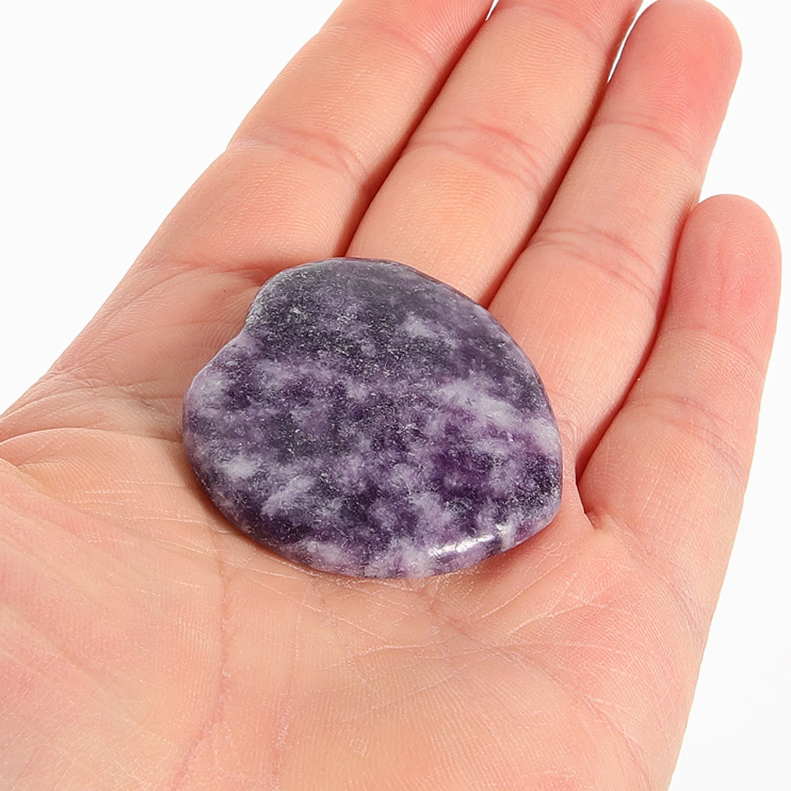 

Amethyst Crystal Palm Massage Thumb Worry Stone Stress Relief Anxiety Relaxing Portable Mini Desktop Decoration