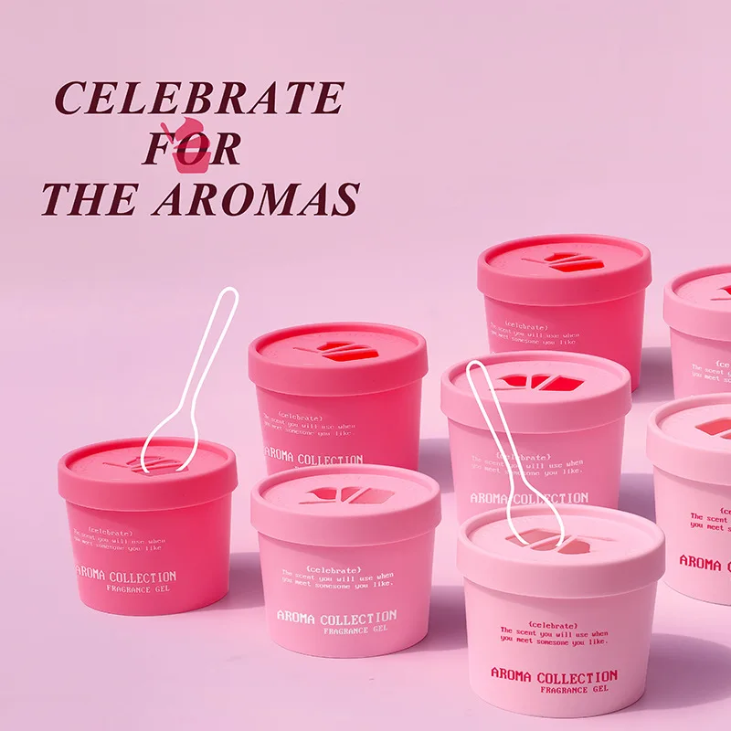 

Ice Cream Flameless Aromatherapy Car Perfume Aromatherapy Deodorizing Air Freshener Lasting Fragrance Essential Oil