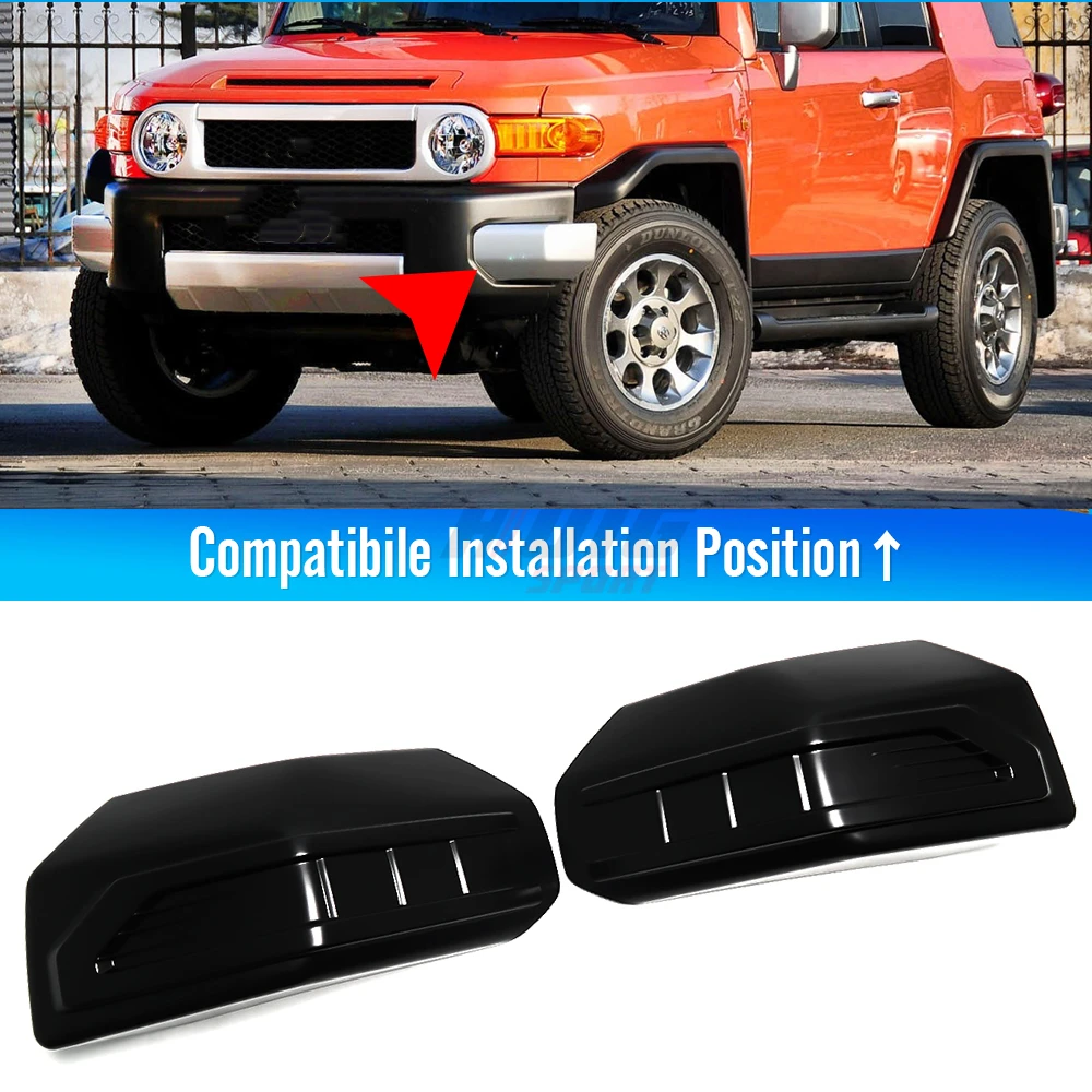 

Для Toyota FJ Cruiser XJ10 2006-2022 ABS Matte Black задняя полоса бампера Угловой костюм Защита задней двери с запасной крышкой шины отделка