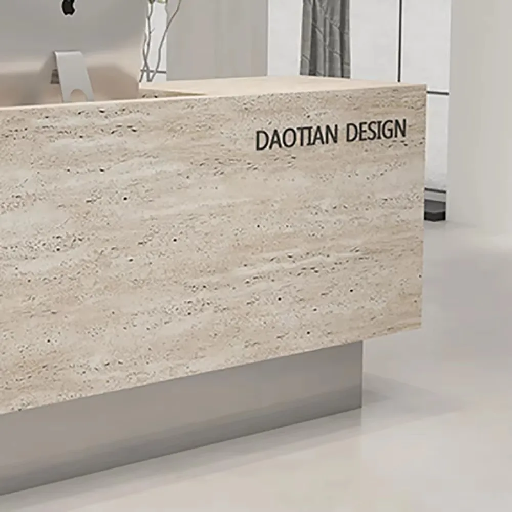 Elegant Nordic Bar Counter Cabinet Luxury Delicacy Nordic Glamour Reception Desks Elegant Unique Mostrador Commercial Furniture