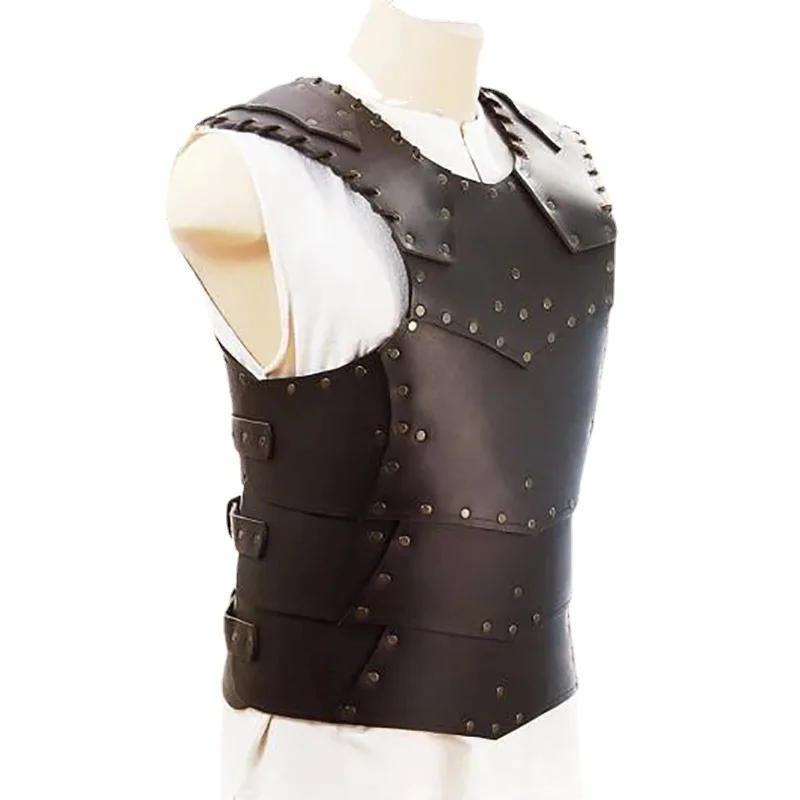 Nueva Placa de Pecho de Cuero Estilo Medieval Renacentista para COSPLAY, Accesorio Ajustable para Fiestas