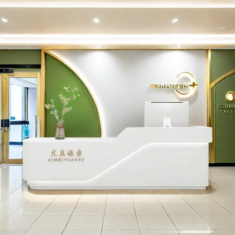 

Hairdressing Counter Minimalist Furniture Help Desk Service Restaurant Front Reception Clothes Grocery Mostrador Recepcion Store