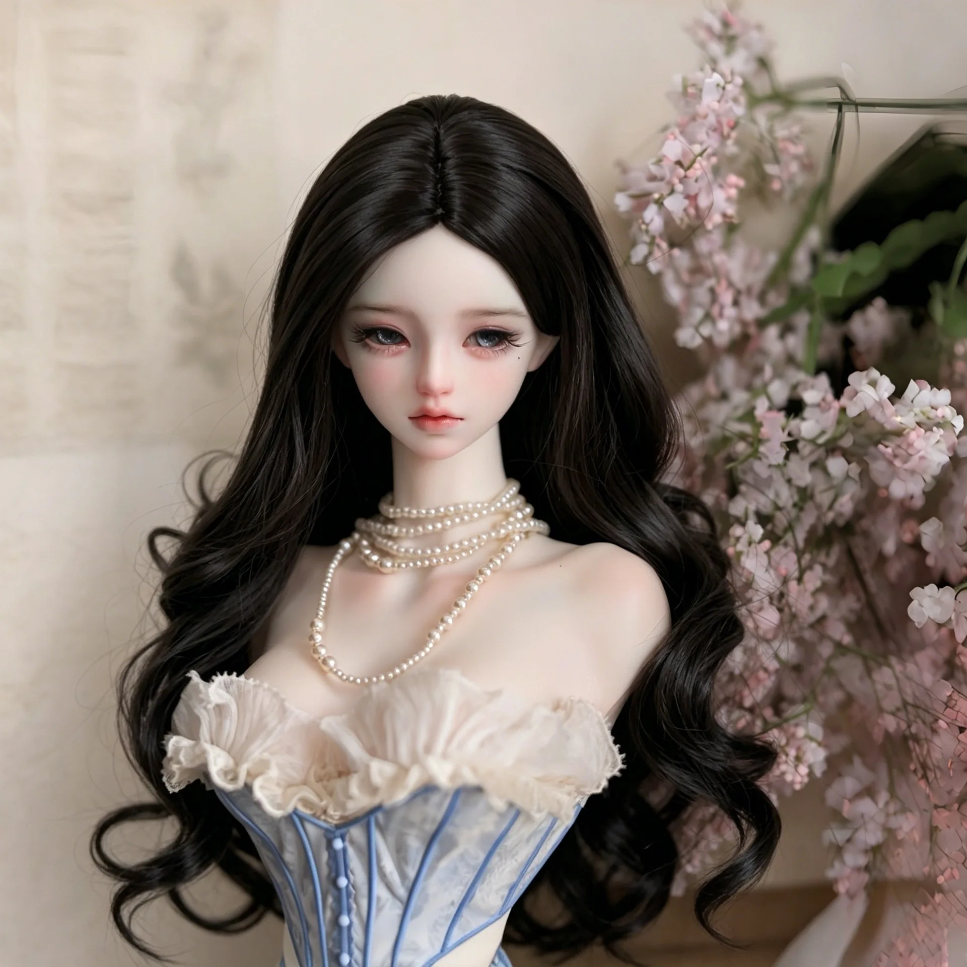 （customization 30day） 1/3 1/4 1/6 Doll's Wig for 60/45/30cm Bjd Doll  Hair Toys Ancient Style wig Doll Accessories No Doll