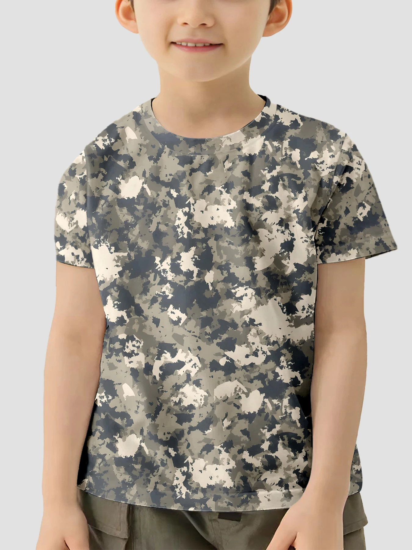 Children Clothes T-shirty Camouflage Top Shirts Infant Boy\'s T-shirt Baby Summer Clothes Baby Short Sleeves Children\'s T-shirts