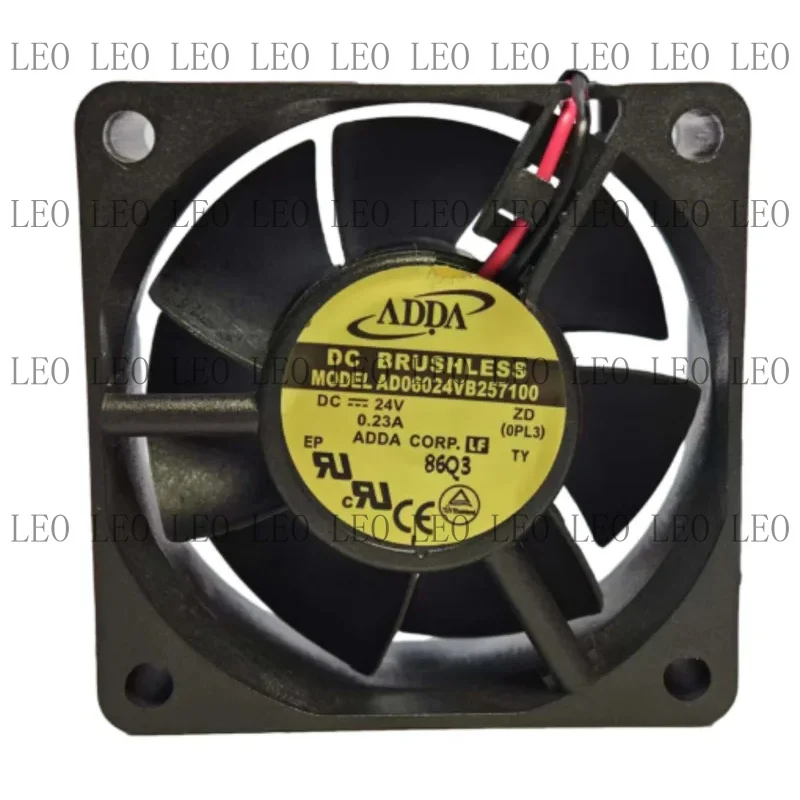 MY For ADDA AD06024VB257100 24V 0.23A 6025 Two-Wire Inverter 6CM Cooling Fan