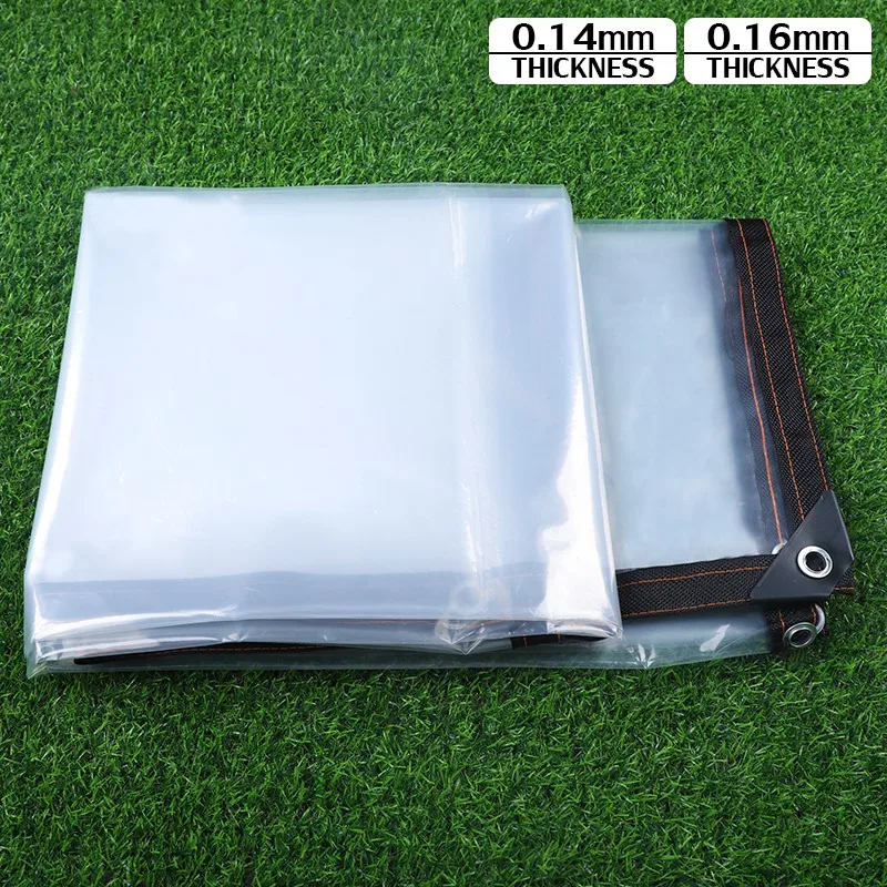 0.14/0.16mm Rainproof Film Pet House Waterproof Cover Outdoor Transparent Tarpaulin Succulent Plants Raincover Garages Canopy