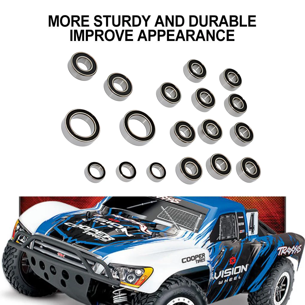 Steel 1/10 Bearing RC Upgrade Part 18pcs Premium Ball Bearing For SLASH 4x4 RC Car Part RC Car Accessories