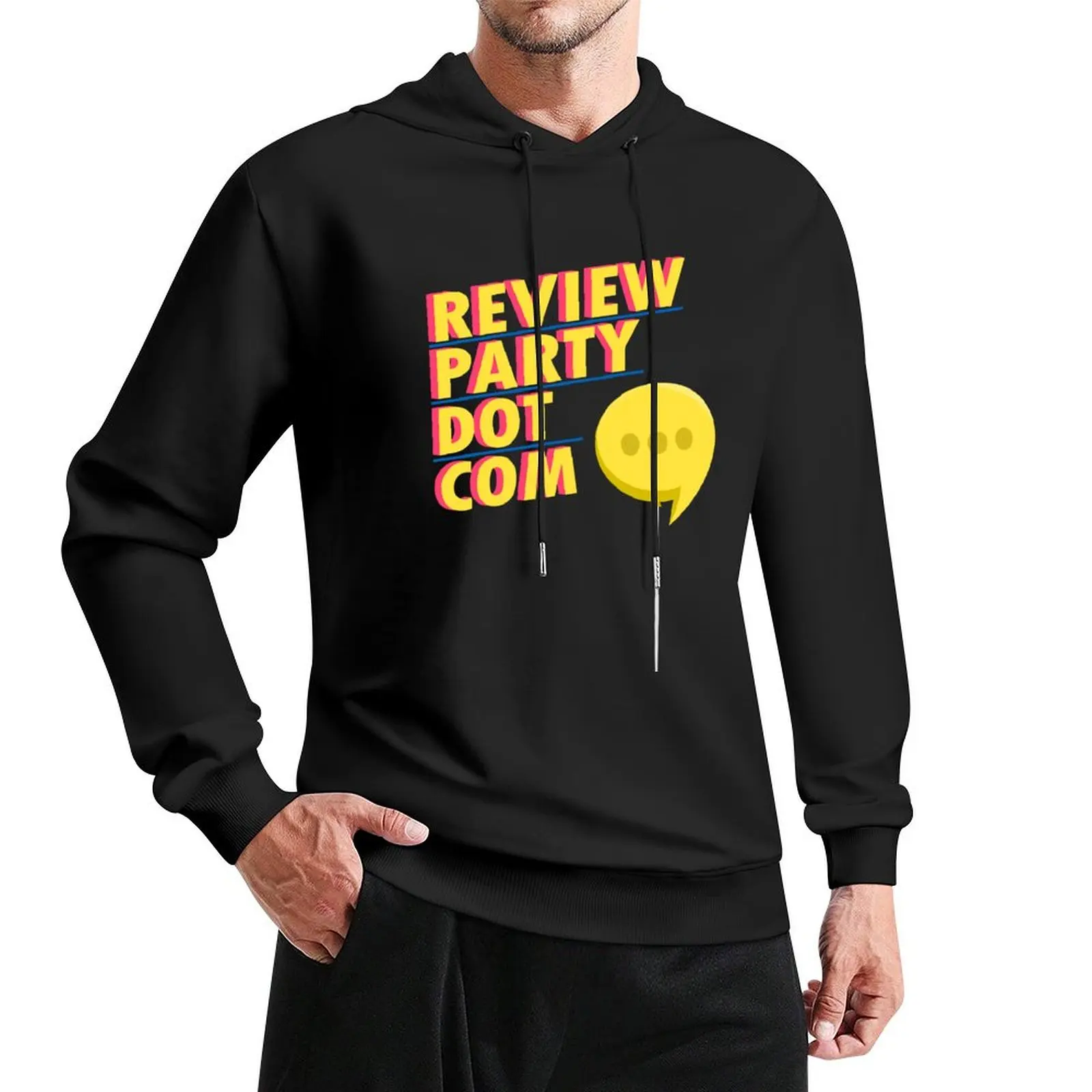 

Review Party Dot Com Logo Pullover Hoodie fashion men graphic hoodies