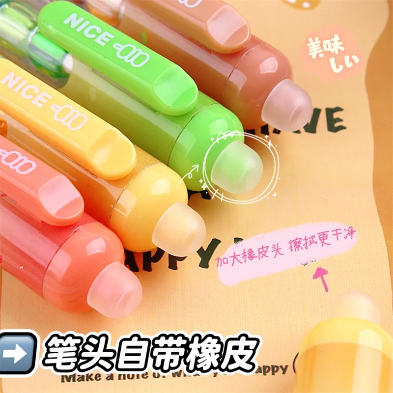 Baijin Kapi Erasable Pen High-Value Cartoon Retractable Gel Pen 0.5 Easy-to-Wipe for Elementary School StudentsSTSmooth