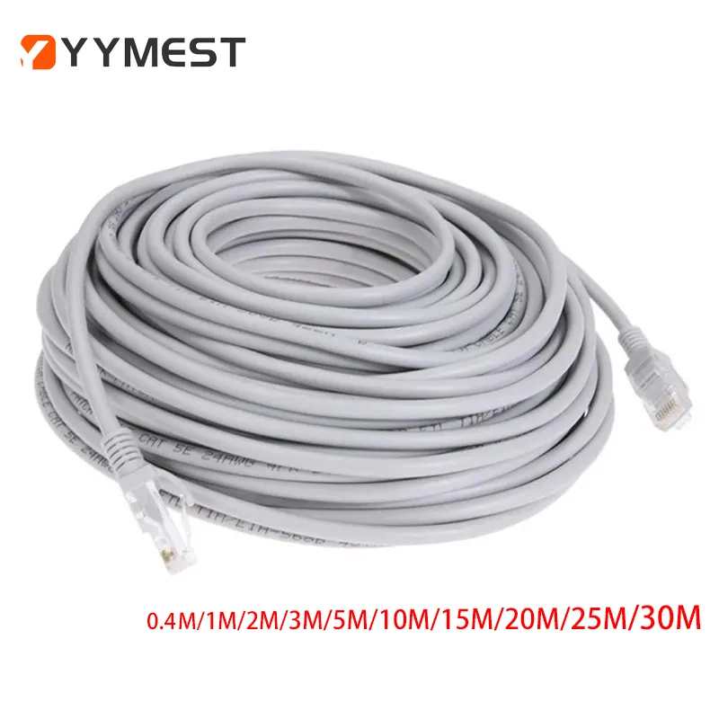 Cable Ethernet De Alta Velocidad Cat5e RJ45 Cable De Red LAN Enrutador De Ordenador Patch Cord,0.4M/1M/2M/3M/5M/10M/15M/20M/25M