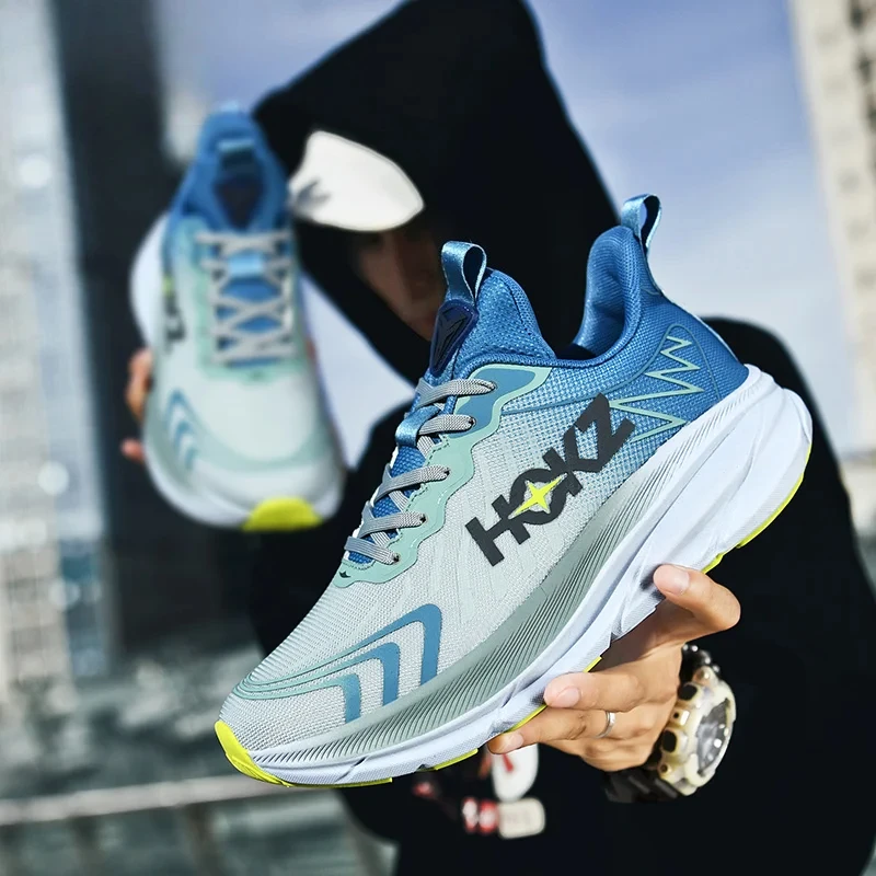 

Men's Casual Sneakers Breathable Lightweight Athletic Gym Training Sport Shoes for Marathon Jogging Walking Comfortable Non-Slip