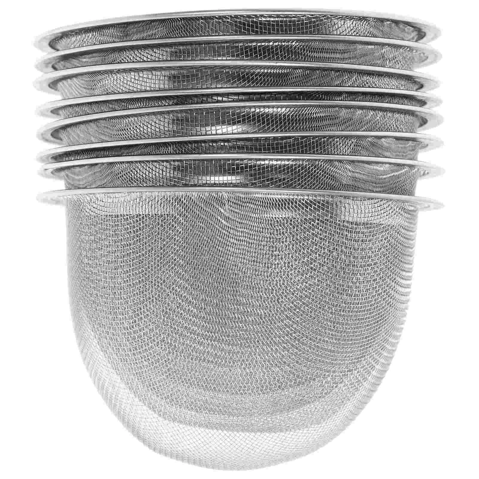 8 Pcs Sturdy Tea Strainer Stainless Steel Filter Pasta Fine Mesh Leaker Coffee Hutch