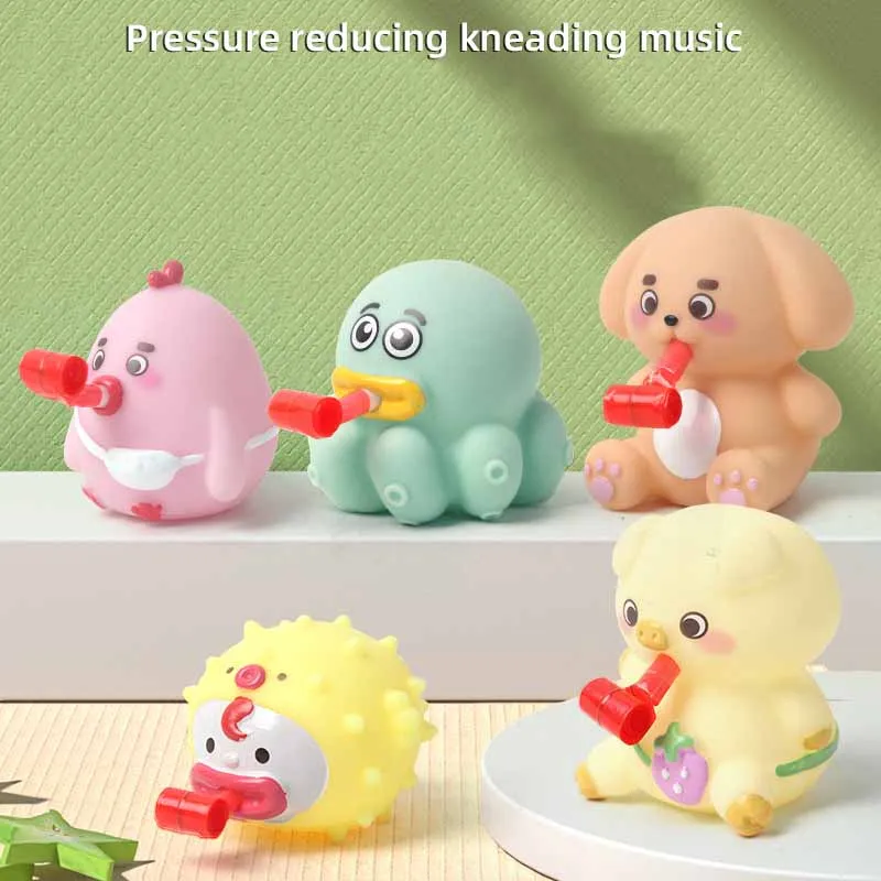 

Kids Creative Squeeze Spitting Tongue Soft Plastic Animal Toys Cartoon Cute Little Animal Squeeze Sound Pinch Music Fidget Toys