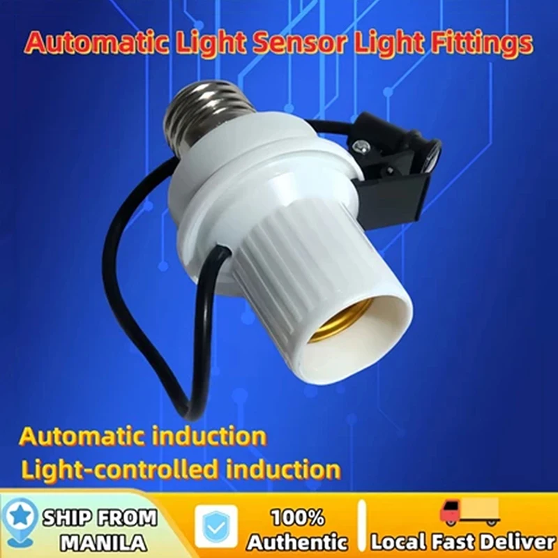 Sensor Light Fittings Automatic Patio Sensor Light Fittings/Day And Night Light Automatic Light Sensor Plug for All Lights.