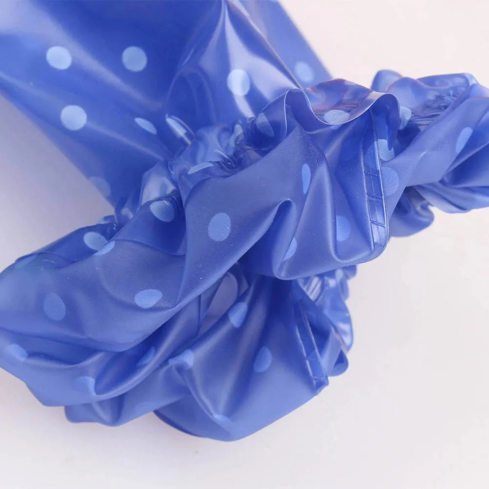 5 個防水スリーブプロテクターキッチン調理クリーニングドットパターン Pvc アームスリーブ軽量弾性女性男性労働用