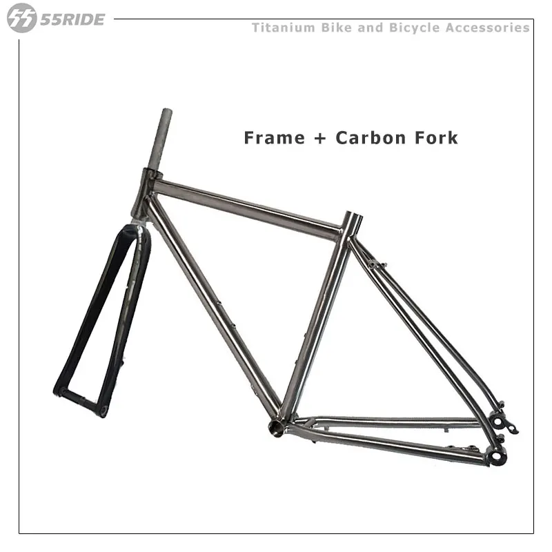 Road Bicycle Internal Cable Frame, Road Hardtail, Gravel Bike, Riding Comfort, RGr9 Titanium Alloy, 700C