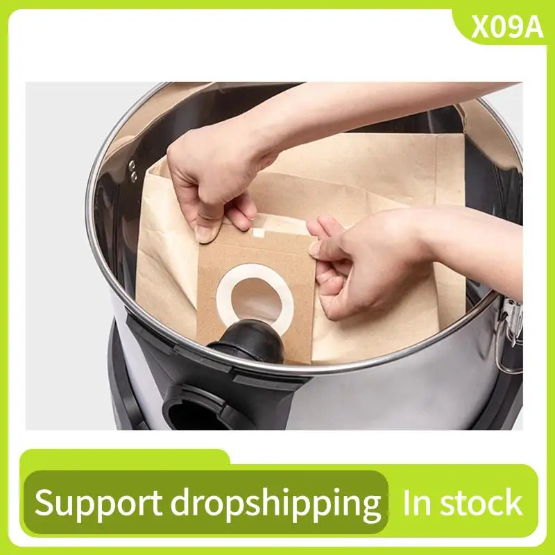 X09A 10X Vacuum Cleaner Dust Bags For Karcher NT38 NT 38/1 Paper Dust Bag Dust Bag Paper Bag Filter Bag
