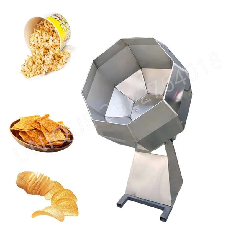 Automatic Stainless Steel Octagonal Mixing Maker Food Seasoning Machine Spicy Strips Mixing Bucket Feed Marinated Chicken Mixer