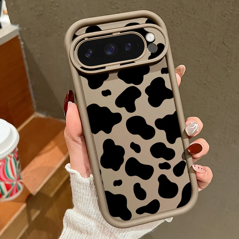 Cow Stripes Phone Case For Google Pixel 10 8 Pro 9A 8A 7A 10 9 Pro XL Shockproof Soft Silicone Protector Cover For Pixel 9 7 Pro