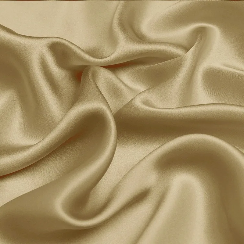 Silk Charmeuse Fabric by the Yard, Mulberry Silk Crepe Satin Fabric for Women Dress, Soft Skin Friendly, DIY Sewing, New