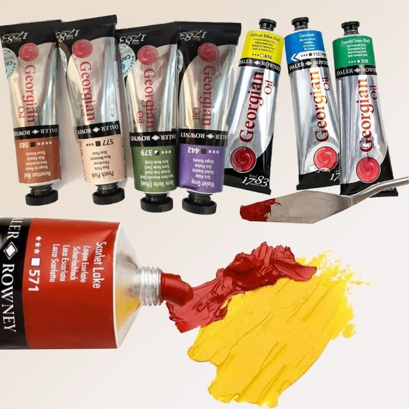 

38ml Oil Painting Pigments Bright Color Strong Coverage for Artistic Creation Outdoor Sketching Students Practice