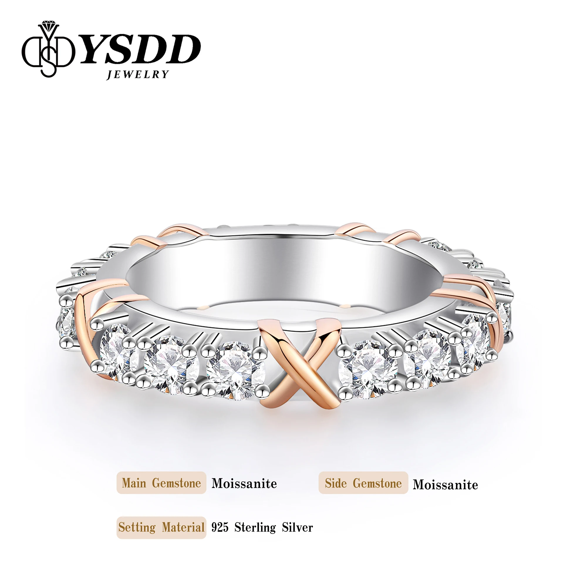 YSDD D Color VVS1 Moissanite Anillo de Plata Esterlina S925: Una Evaluación Detallada para Compradores Informativos