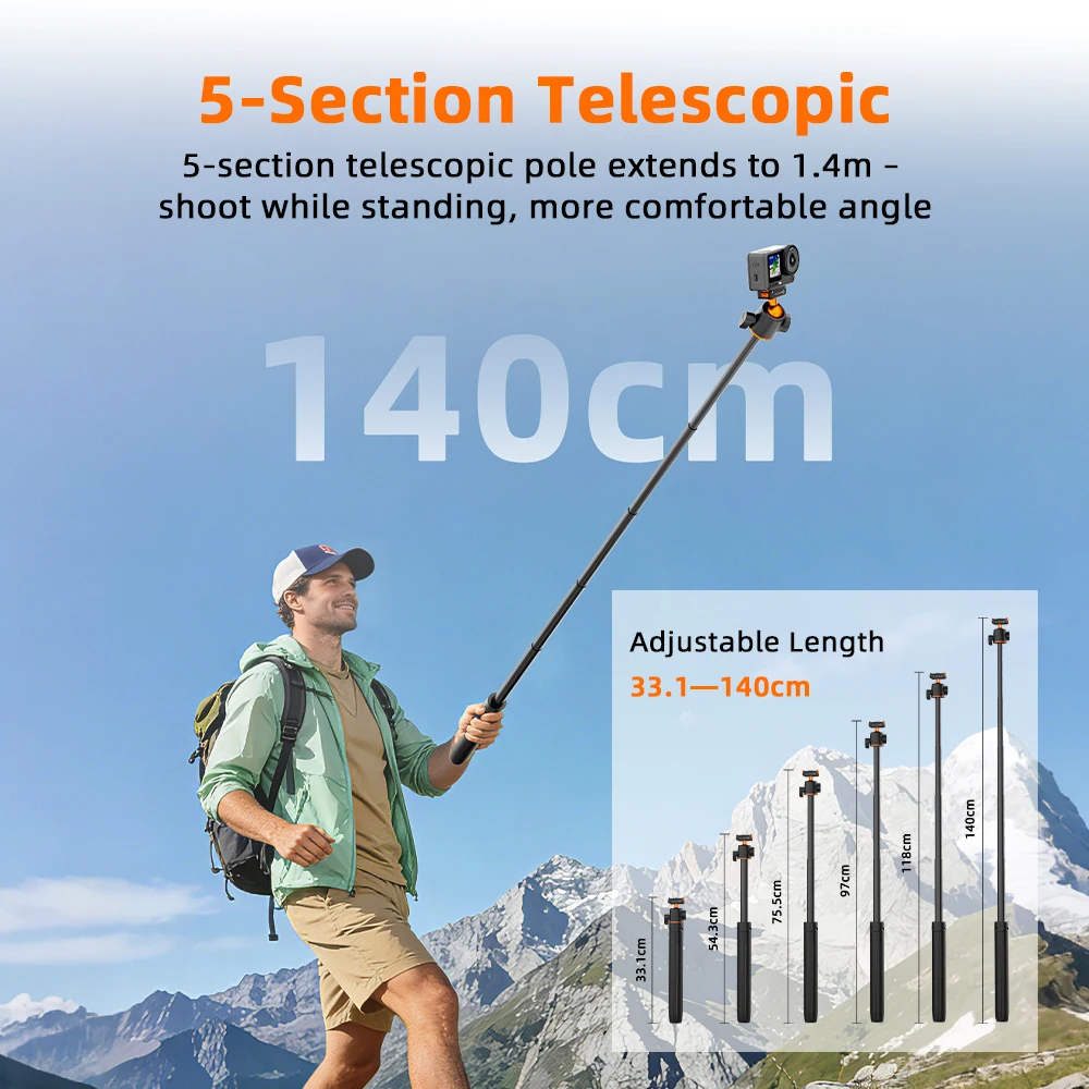 Flymile Tripod for DJI OSMO Ac - огляд і ціна Selfie Stick Tripod