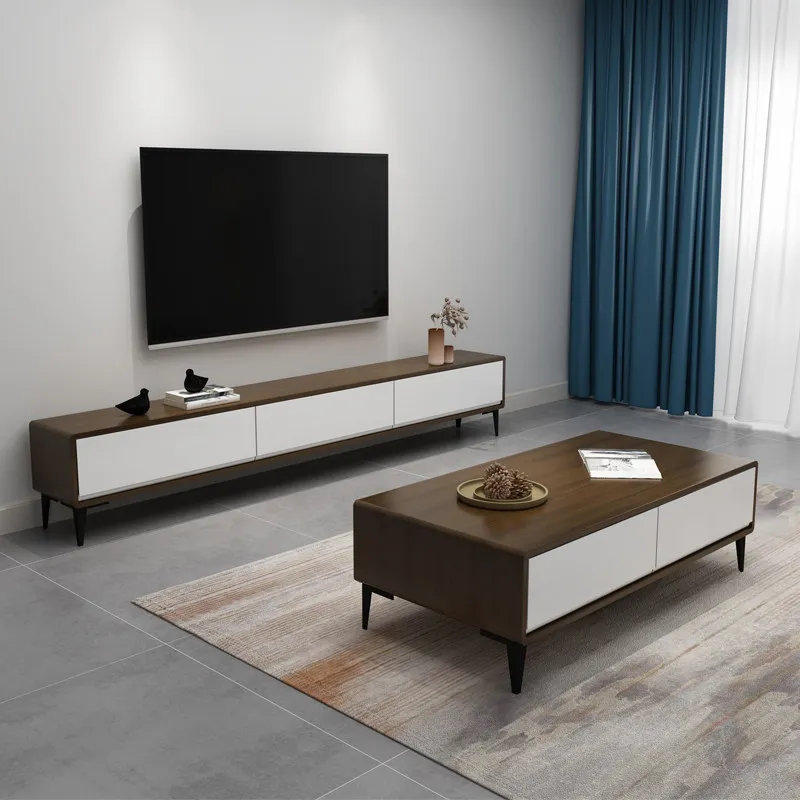 Screen Storage Tv Cabinet Home Room Luxury Walnut Tv Cabinet Entertainment Modern Mobili Per La Casa Living Room Furniture