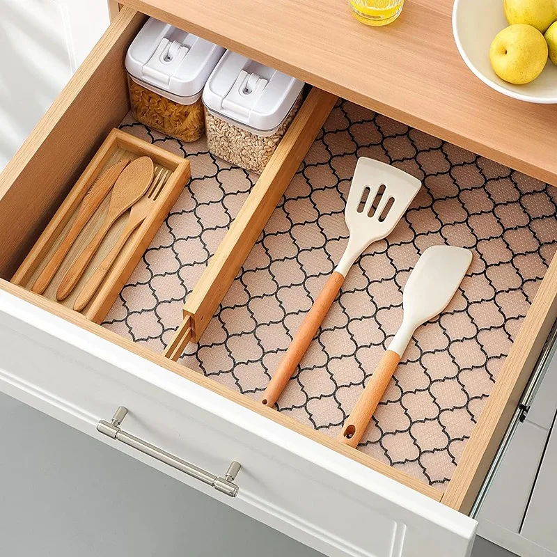 EVA Thickened Printed Table Mat, Can Cut Cabinet Drawer Mat, Kitchen Waterproof and Oil-proof Shoe Cabinet Moisture-proof Mat