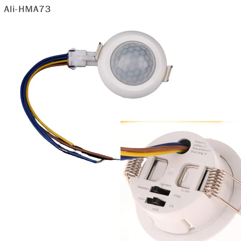 

1 Piece 10LUX 5-8m Infrared Motion Sensor Intelligent Switch AC 220V Adjustable Human Infrared Sensor Switch