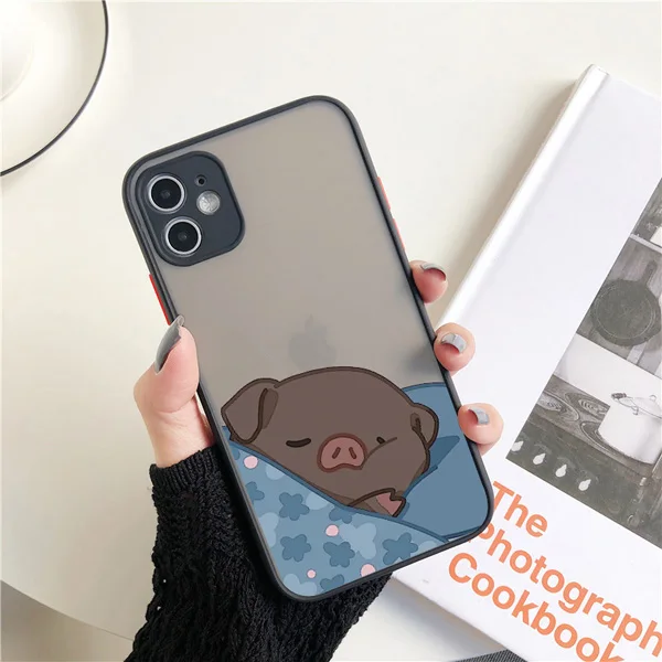 Niedliche Rosa Schweinchen Cartoon Handyhülle für iPhone 17 16 14 15 11 13 12 Pro Max Mini für iPhone X XS XR 16 15 14 Plus Weiche Rückseiten-Cover – Detail 6