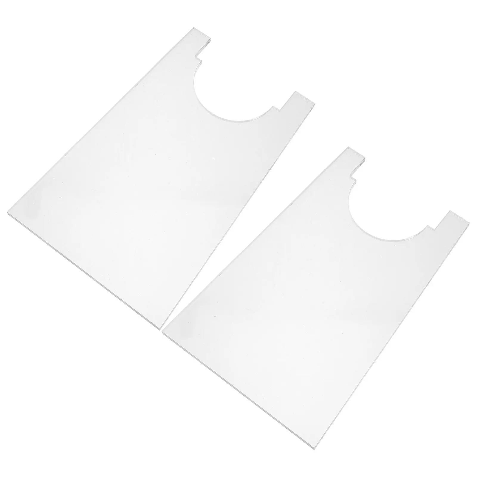 

2 шт. Прозрачные акриловые ограничители для дивана, невидимые заглушки под диван, защита от зазоров, бампер для стены, прозрачный мебельный разделитель