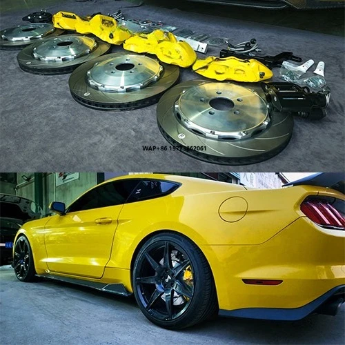 Kit de Frenos Delanteros y Traseros S60-EXPLORE, Calibre de 6 Pistones y 4 Pistones, Sistema de Frenos Automático BBK para Mustang, Rin de 20 Pulgadas
