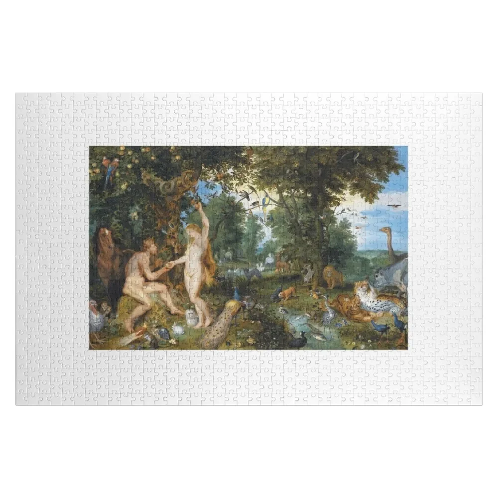 

The garden of Eden with the fall of man, by Jan Brueghel de Oude & Peter Paul Rubens. Jigsaw Puzzle Personalized Gift Puzzle