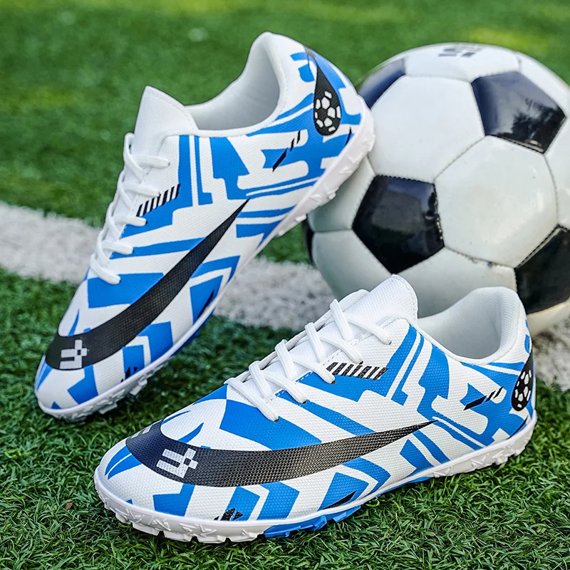 Voetbalschoenen Mannen Spike FG/TF Hoge Enkel Jeugd Antislip Schoenplaten Vrouwen Indoor Voetbal Outdoor Voetbal training Sneakers 35-45