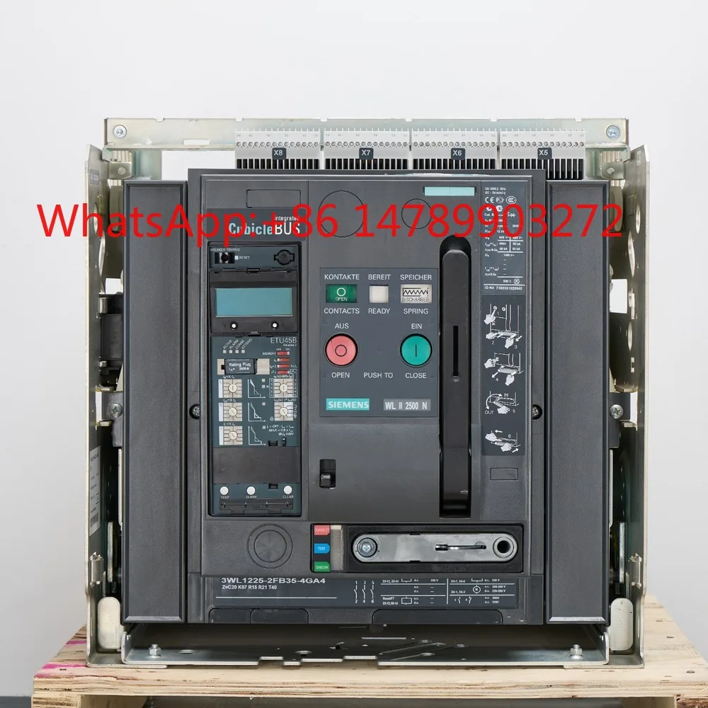 3WL1N02 Air Breaker ETU25B 3P 250-500A LCD Industrial Cabinet Safeguard