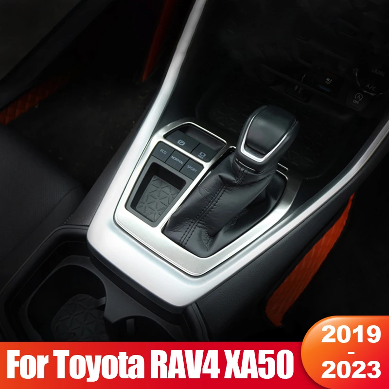 

For Toyota RAV4 XA50 2019 2020 2021 2022 2023 RAV 4 Hybrid Car Gear Shift Panel Interior Protector Cover Trim Accessories