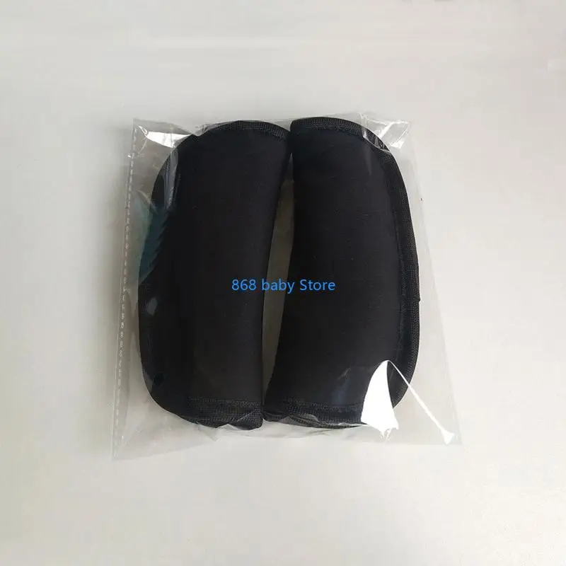 29EE Strap Cover for Baby Stroller & Pushchair Shoulder Pads Covers 2PCS for Mostly Brand Infant Stroller Car for Seat Belt