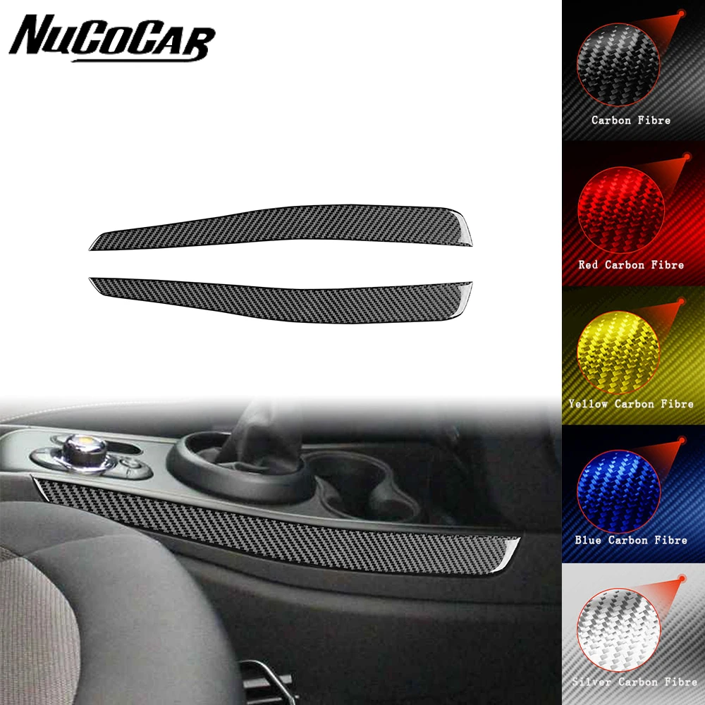 bande-de-panneau-lateral-de-transmission-en-fiber-de-carbone-accessoires-de-voiture-autocollants-decoratifs-d'interieur-pour-mini-cooper-f60-countryman-2017-–-2023