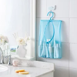 Storage Bag Sturdy Quick Drying with Hook Convenient Laundry Bag Foldable Protection Net Bag Organizer for Kitchen