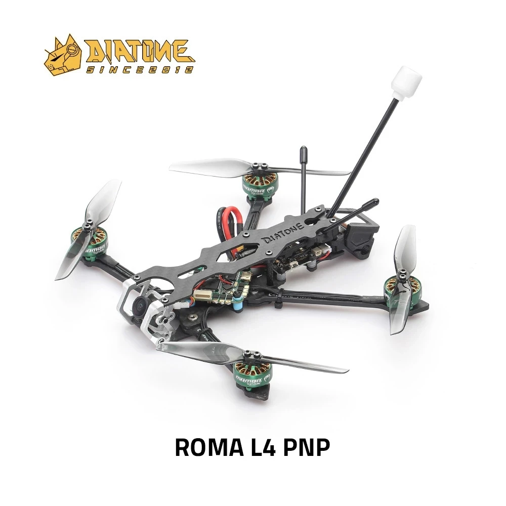 Дрон DIATONE Roma L4 дальнего радиуса освещения, с F722 AIO 35A FC и ESC 1404, КВ, с GPS (без приемника)
