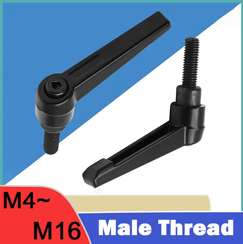 1Pcs Adjustable Handle Screws Bolt Locking External Male Thread Knob  Clamping Lever M4 M5 M6 M8 M10 M12 M16