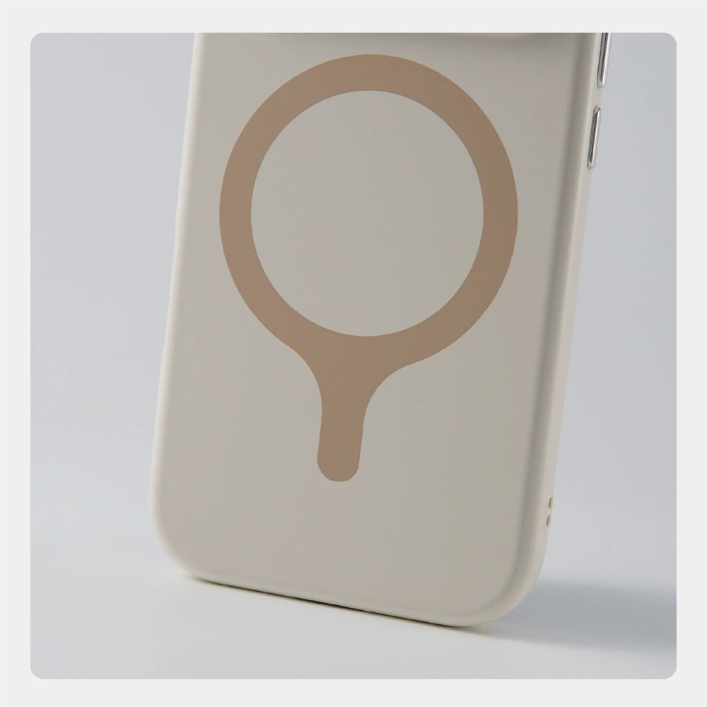 Modische Dopamin-Farben Silikon-Matt-Hülle für iPhone 18 17 16 Pro Max Magnetisches Kabelloses Laden Stoßfeste Hit-Farben-Abdeckung – Detail 5